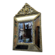 Richly Decorated French Cushion Mirror From The early 19th Century