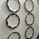 Set of 6 antique Haviland Paris porcelain plates.