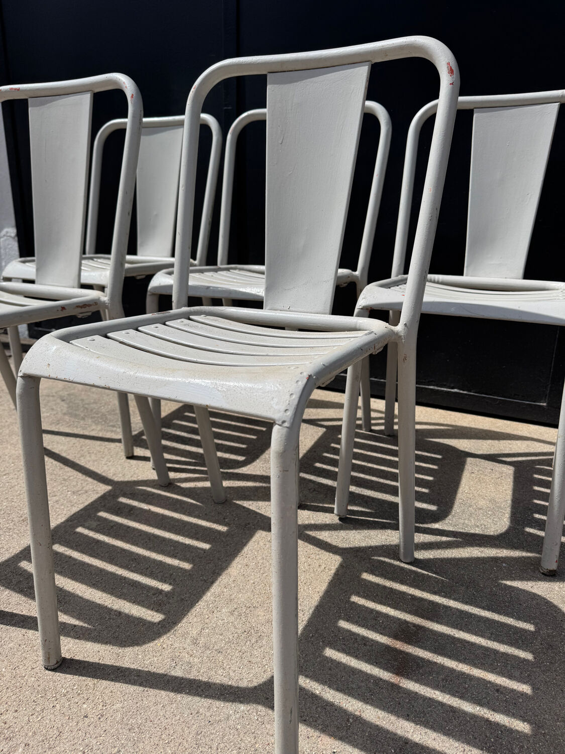 Chaises de bistrot Tolix années 60