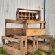 Wooden bottle rack