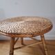 Rattan and rope coffee table