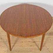 Mid-Century Round Teak Dining Table by Nils Jonsson for Hugo Troeds, Sweden