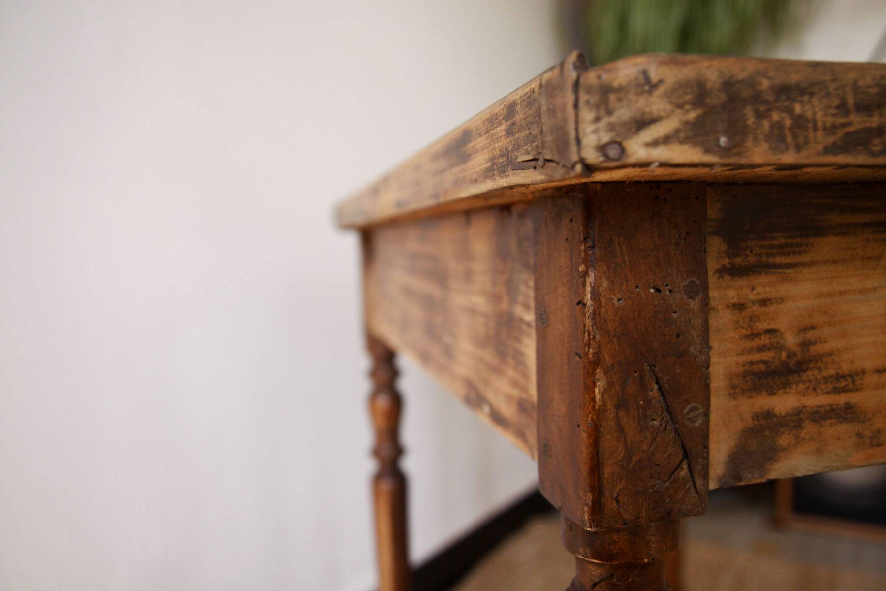 Old wooden desk