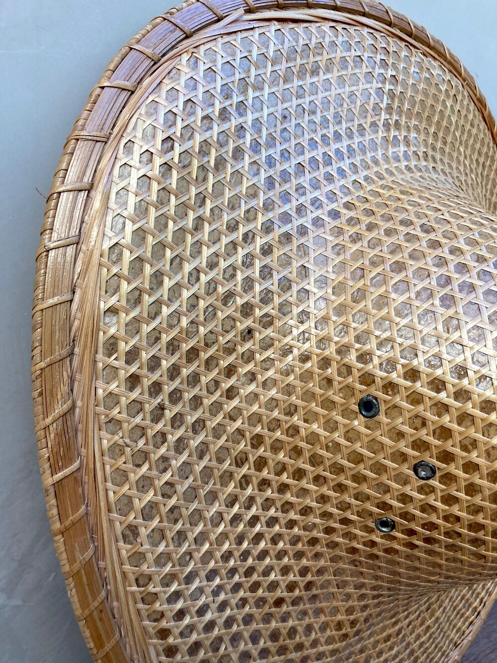 Hand-woven Asian hat