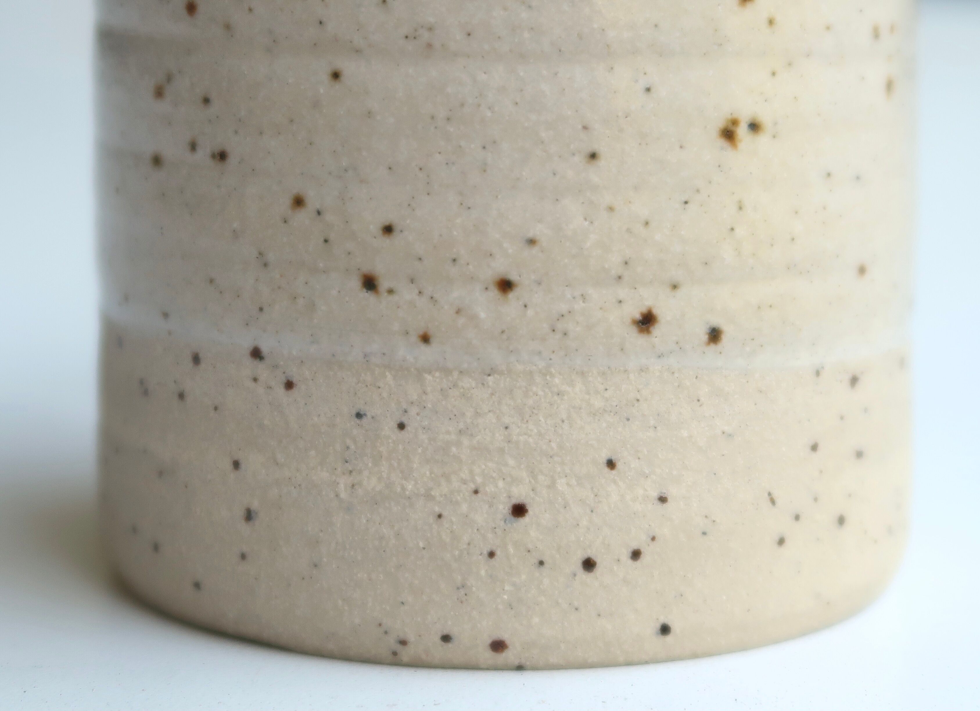 Beige ceramic creamer milk pot, 70s