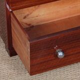 Large Art Deco mahogany chest of drawers from the 1940s.