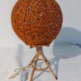 Rattan table lamp