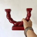 Longchamp double ceramic candle holder