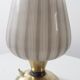 Lampe de table rétro en laiton et globe en verre