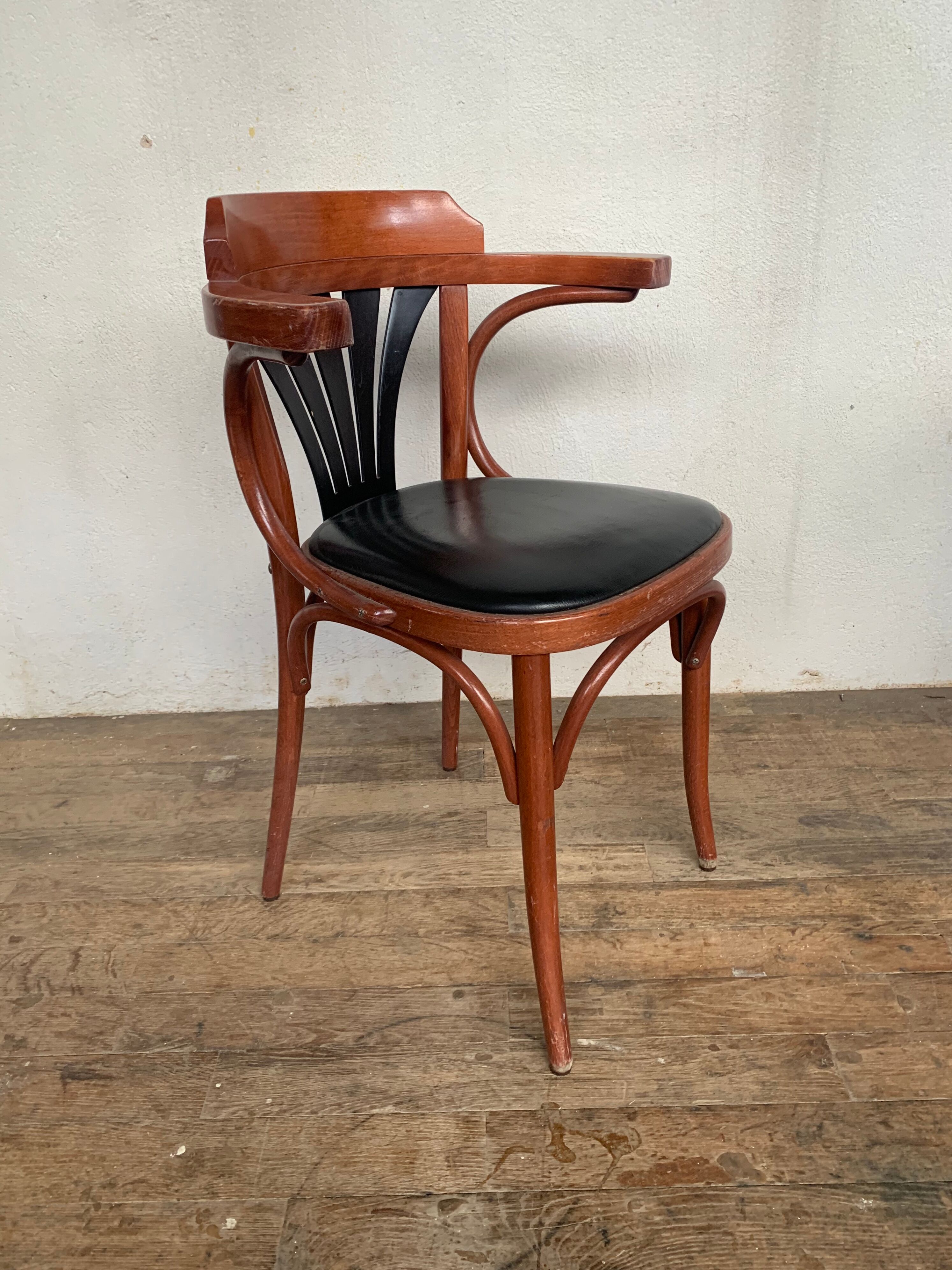 6 Chaises de bistrot en bois courbé DLG Baumann Thonet Fischel
