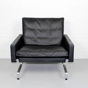 Set 2 vintage PK31/1 Lounge Chair & PK61 Coffee Table by Poul Kjaerholm for E. Kold Christensen
