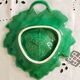 Sarreguemines barbotine, butter dish, pocket emptier, vine leaf