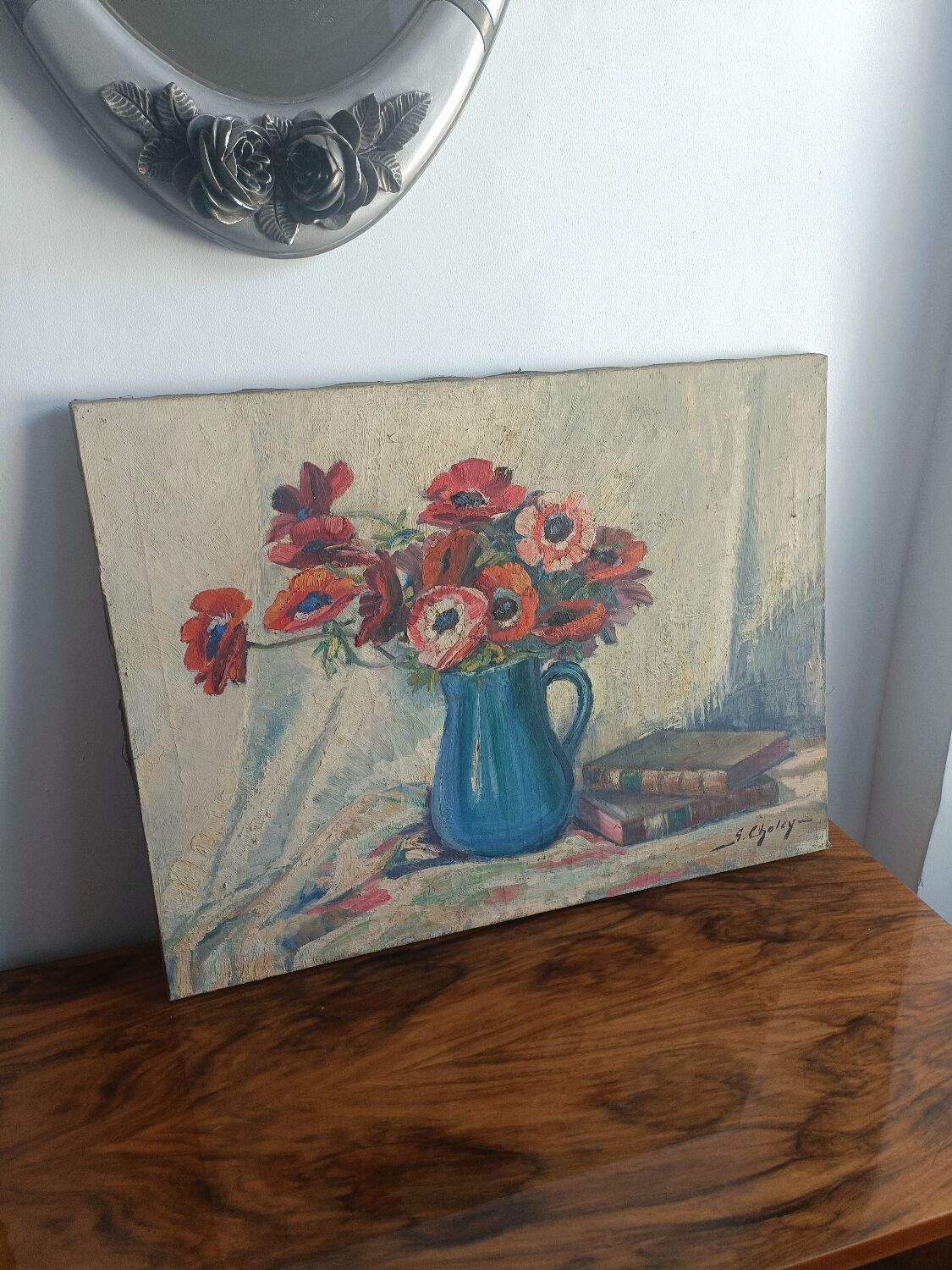 Still life, oil on canvas signed