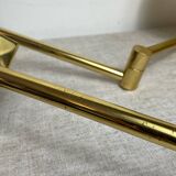 Two wall lights with articulated arm in gold metal Egolux