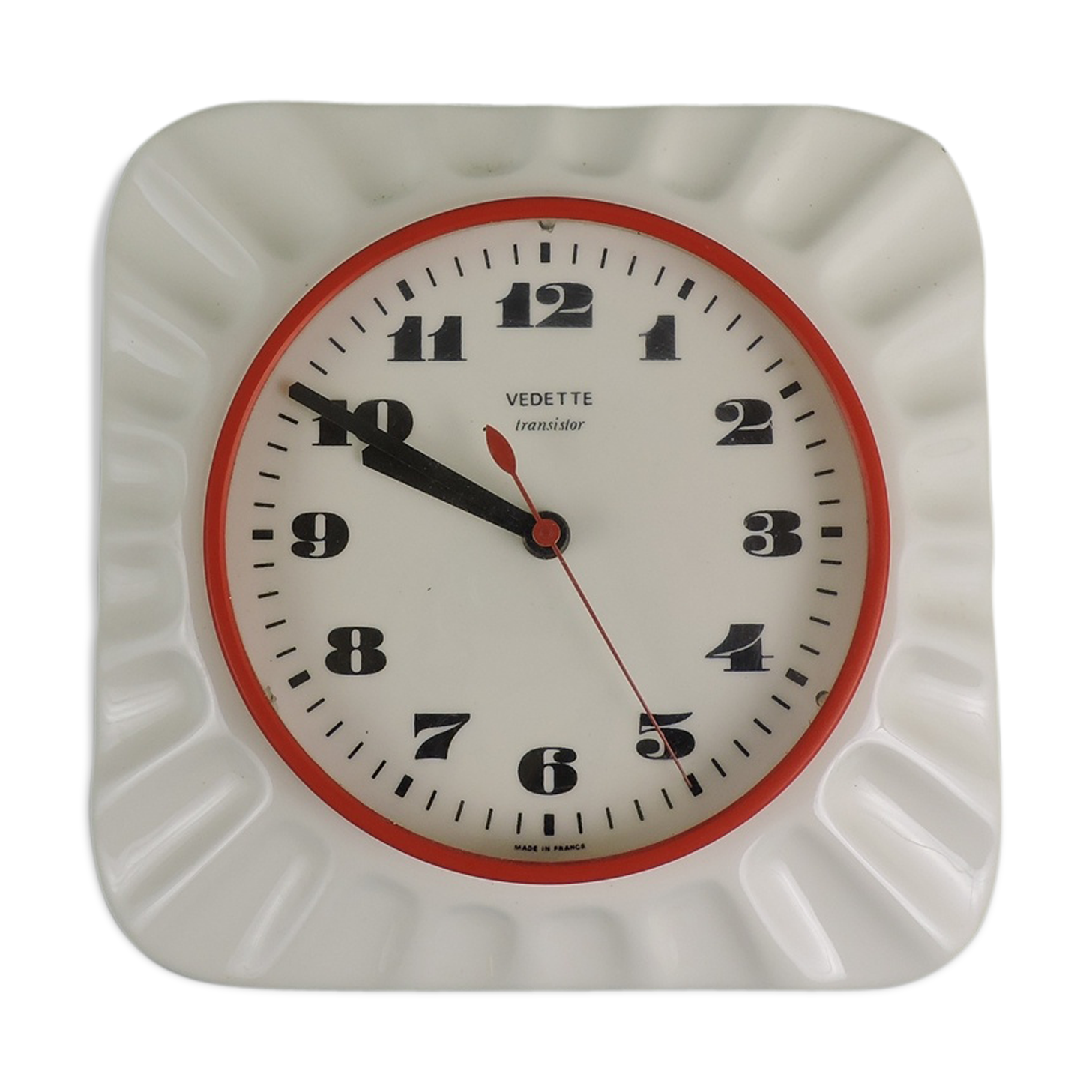 Ceramic clock Vedette 70s