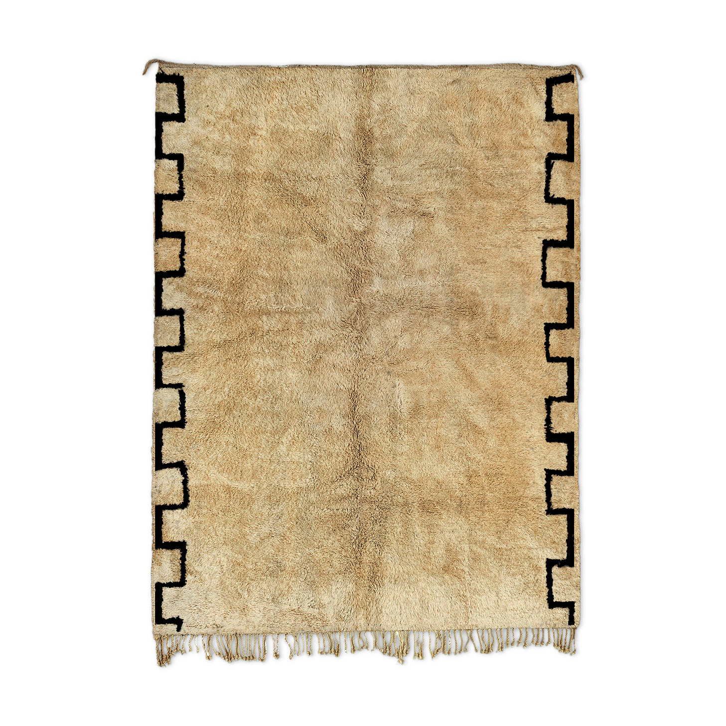 Modern white Moroccan carpet 150x240cm