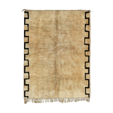Modern white Moroccan carpet 150x240cm