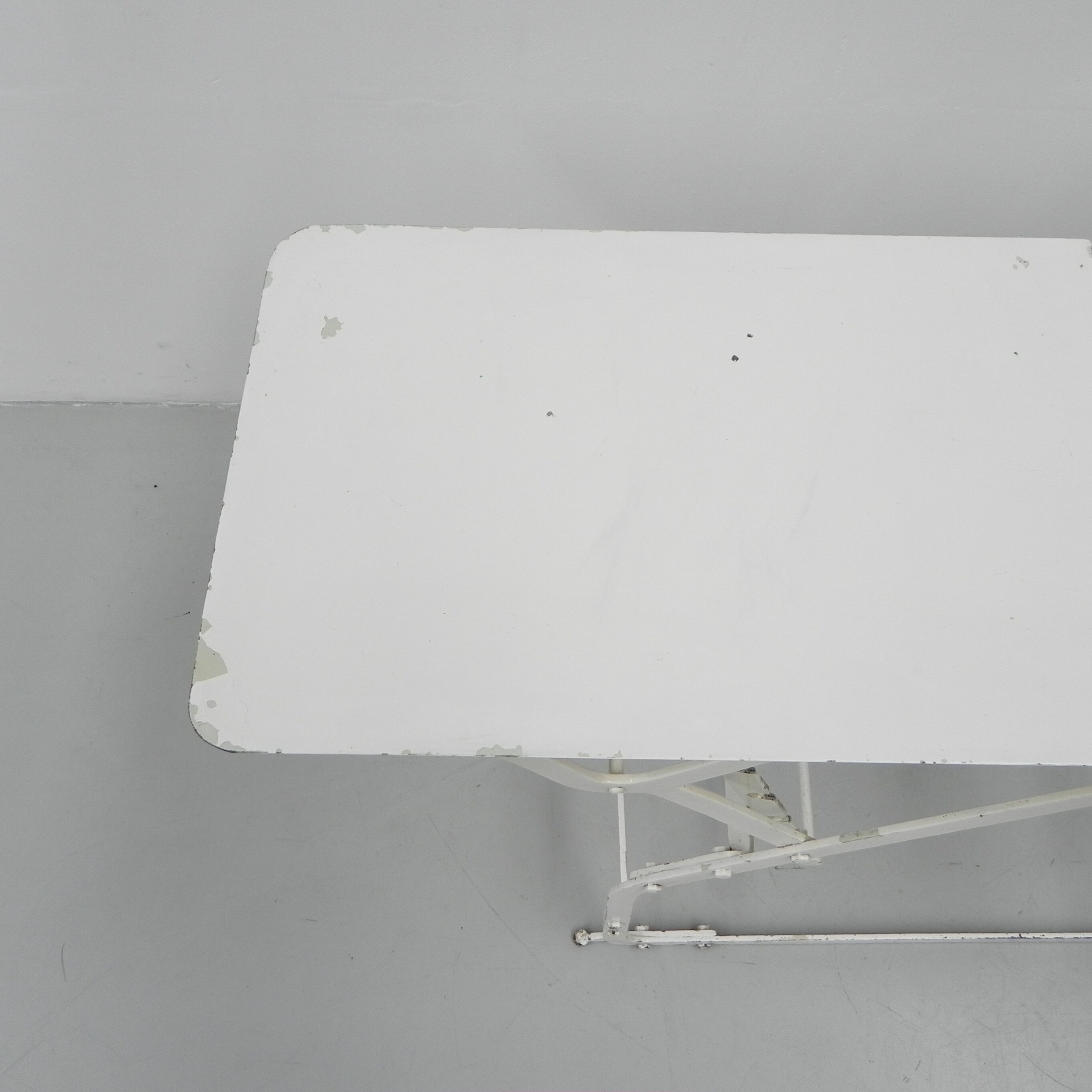 Industrial side table, hospital bed