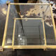Bout de canape  plexiglas et verre 1960