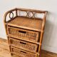 Bamboo and rattan bedside table