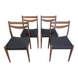 Set of 4 Scandinavian chairs, 1970s
