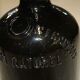 Old smoked glass bottle