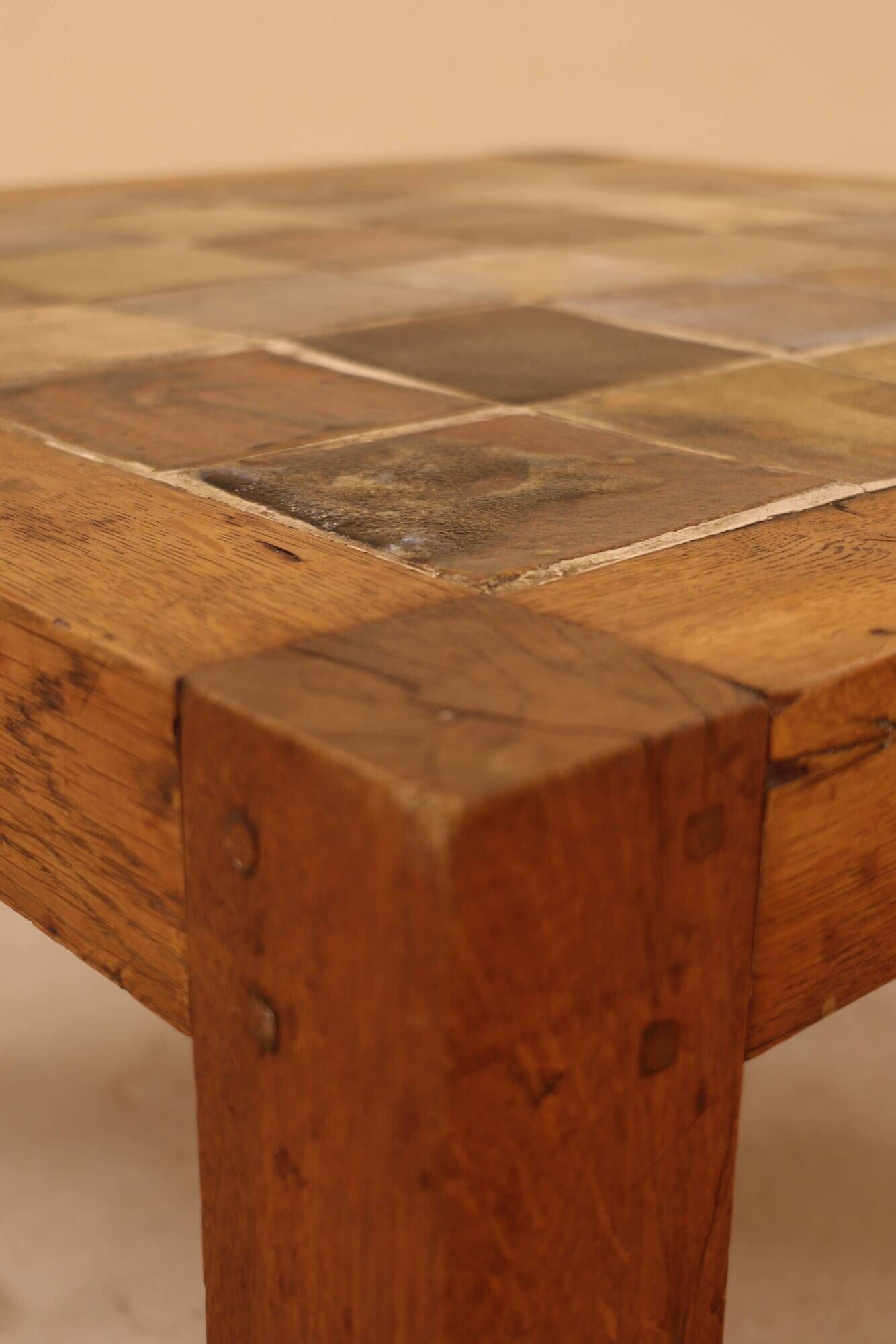 Glazed ceramic coffee table, Jean-Michel Doix, France, 1980s