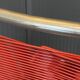 Scoubidou chair or vintage 1960 red chrome spaghetti chair