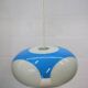 Unique Space age bug eye ufo lamp *** Massive Belgium *** blue and white