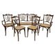 Art Nouveau seating group by Fischel Austria