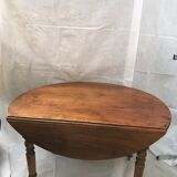 Table en bois ovale à volet