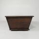 Antique oak chest, trough, blanket chest, 19th century