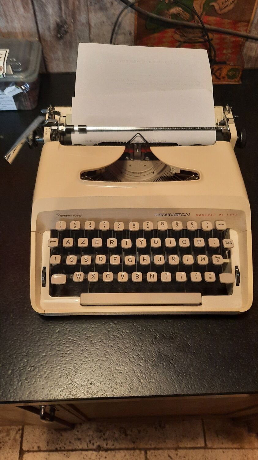 Remington typewriter