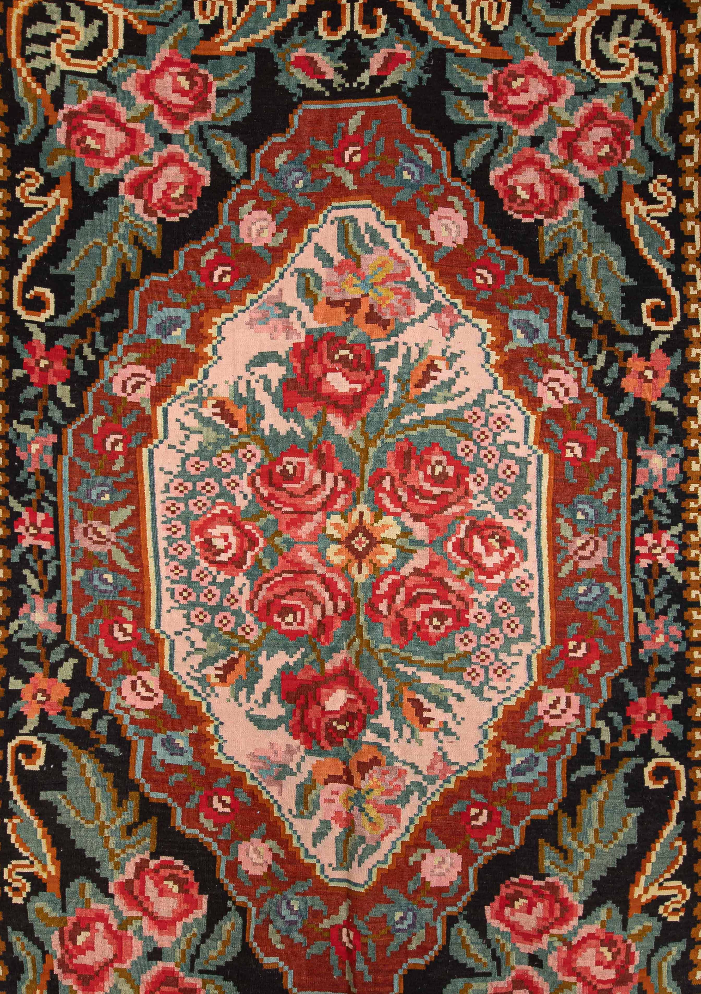 Vintage Moldavian kilim 325 x 197 cm