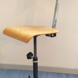 Vintage workshop chair, back height and adjustable seating