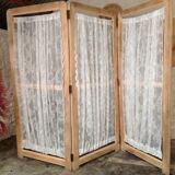 Ancient wood and lace screen