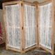 Ancient wood and lace screen