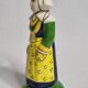 Quimper HB Henriot traditional style earthenware salt cellar 13.5 cm