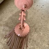 Pink tassel wall light