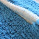 Tapis Bleu Contemporain - 271 x 218 cm