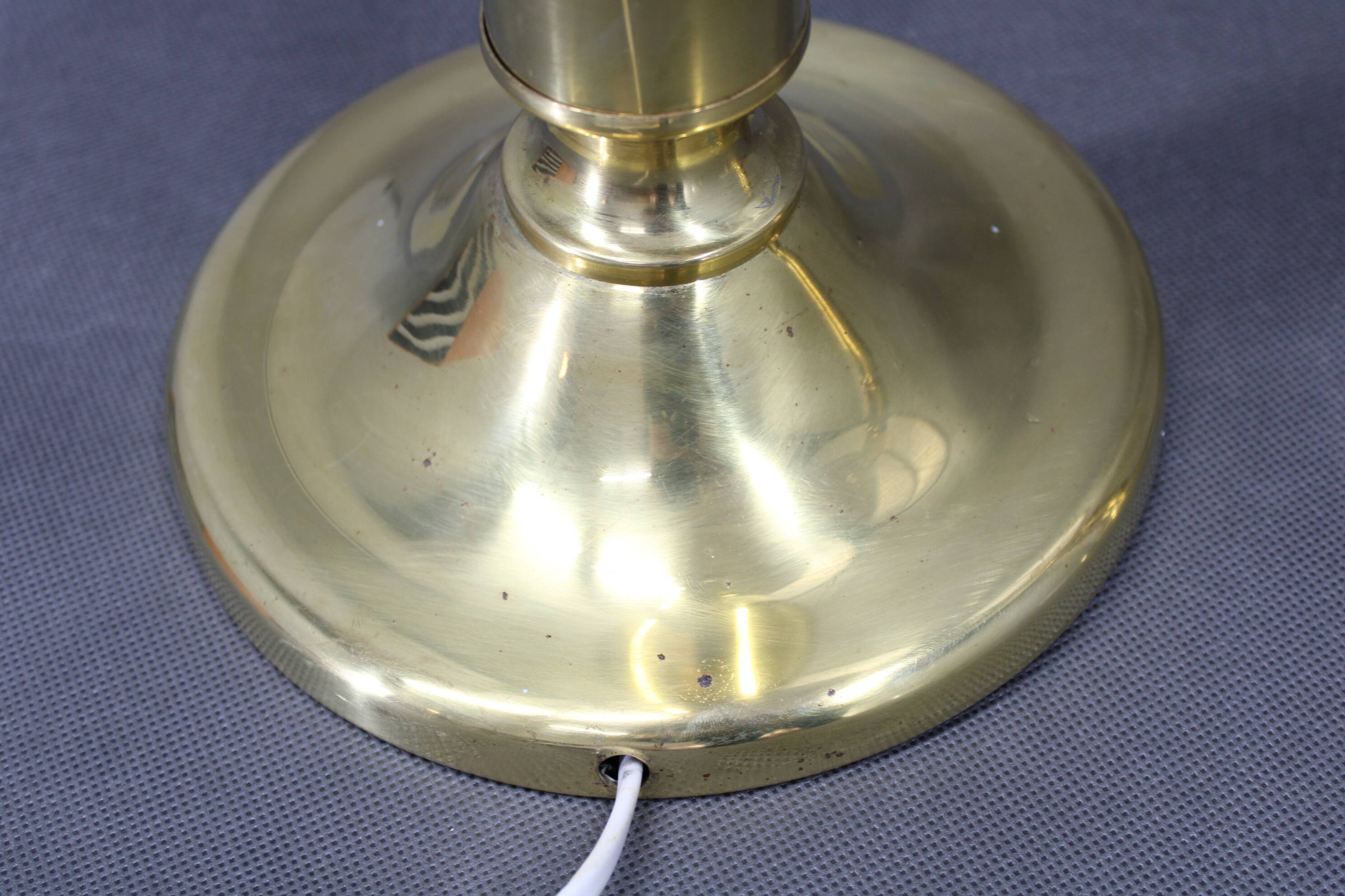 1960s  Pair of Large Brass Table Lamps, Denmark