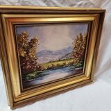 Mountain landscape painting by Isabelle Del Moral