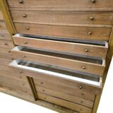 Classeur industriel vintage XL, caisson à tiroirs