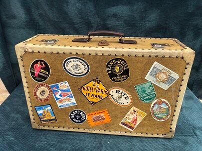 Vintage antique suitcase