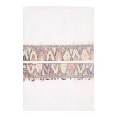 Tapis Kilim en laine et coton beige fait main turc vintage des années 1970 107x157