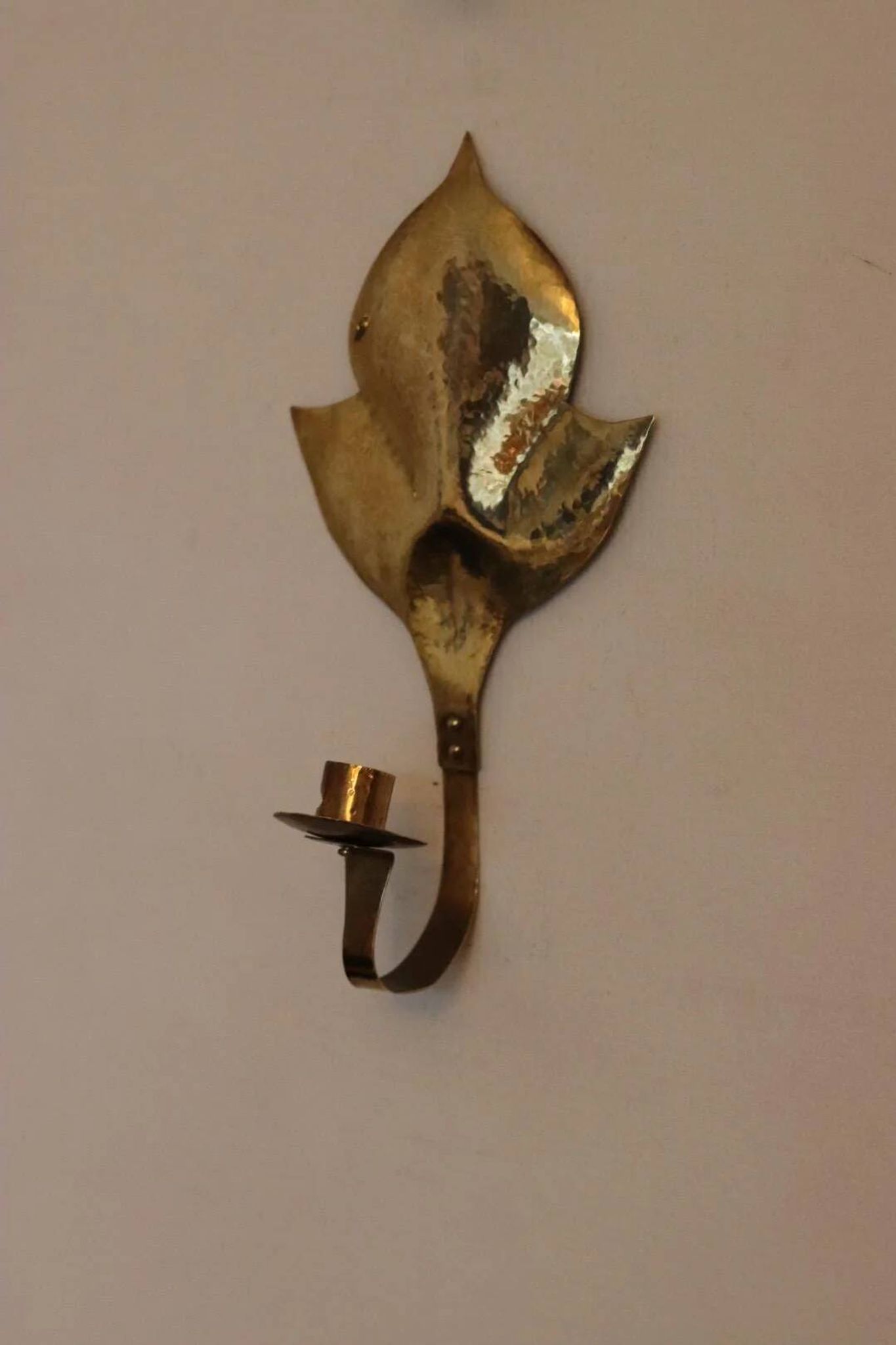 Pair of mid-century Swedish brass sconces