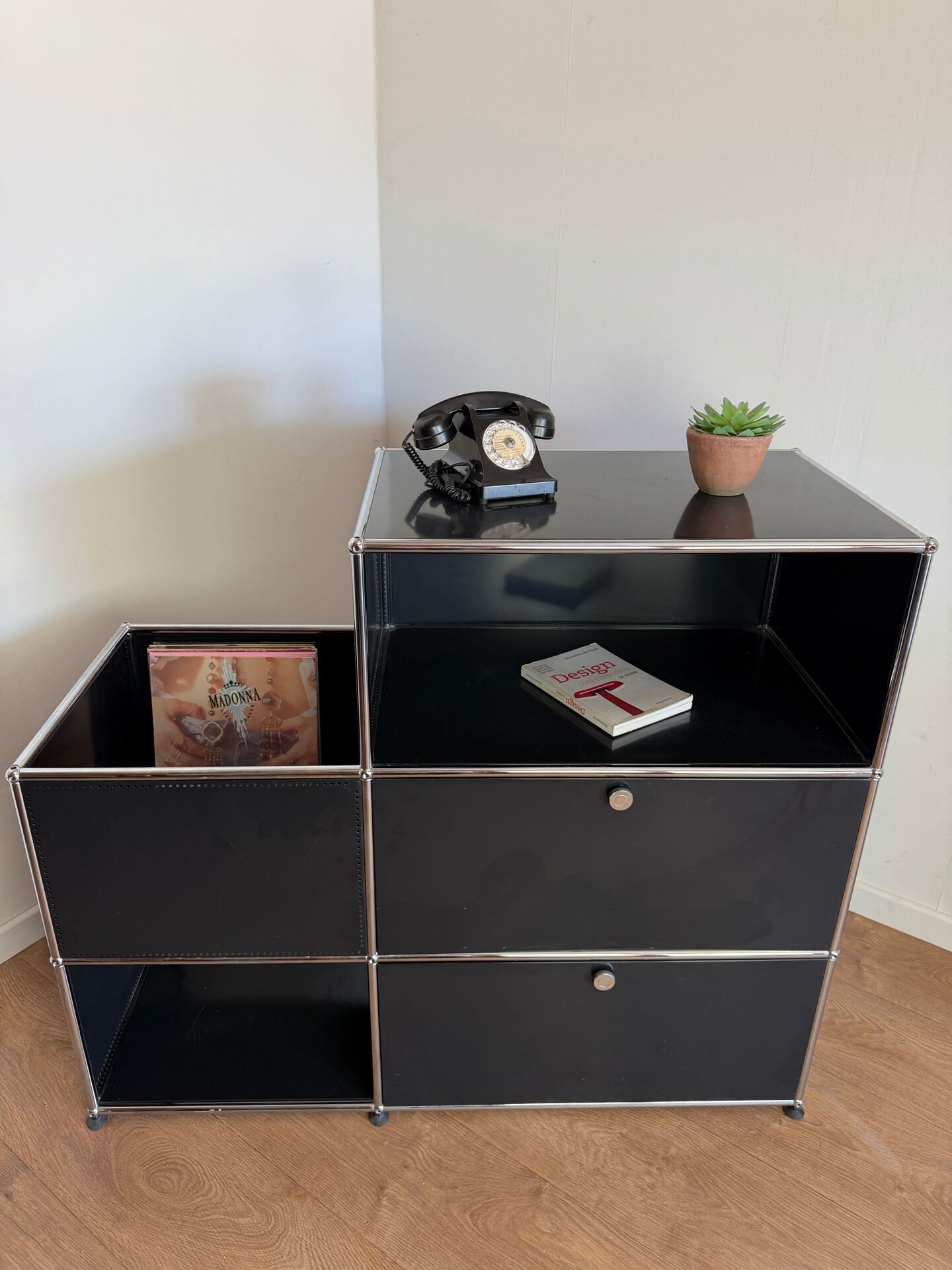 Meuble modulable USM Haller noir