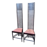 Paire de chaises hill house 1 Mackintosh cassina