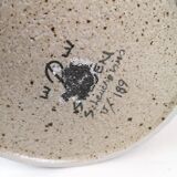 Exceptional large ceramic bowl Rörstrand Sylvia Leuchovius, 1970s.