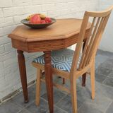 1940 oak dining table and decor
